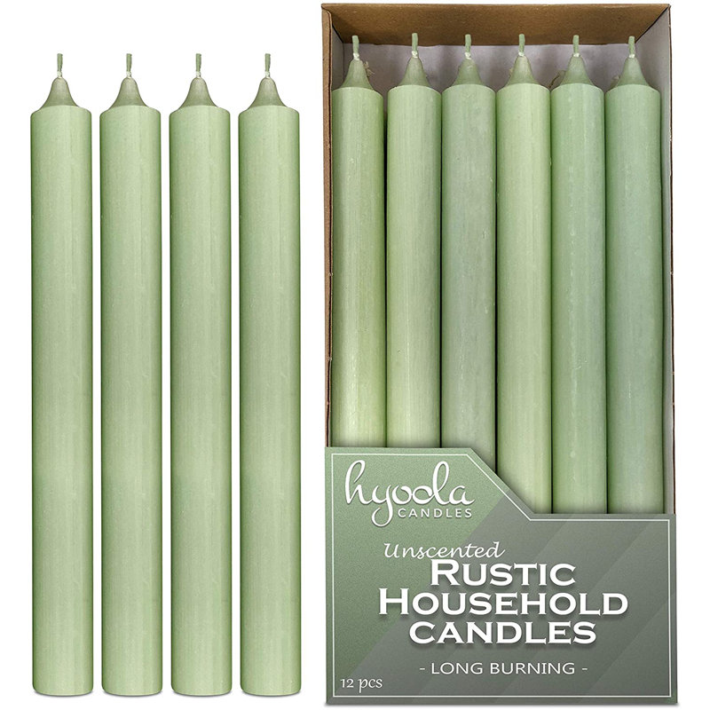 Hyoola, 10 Inch Smokeless, Dripless Dinner Straight Taper Candles
